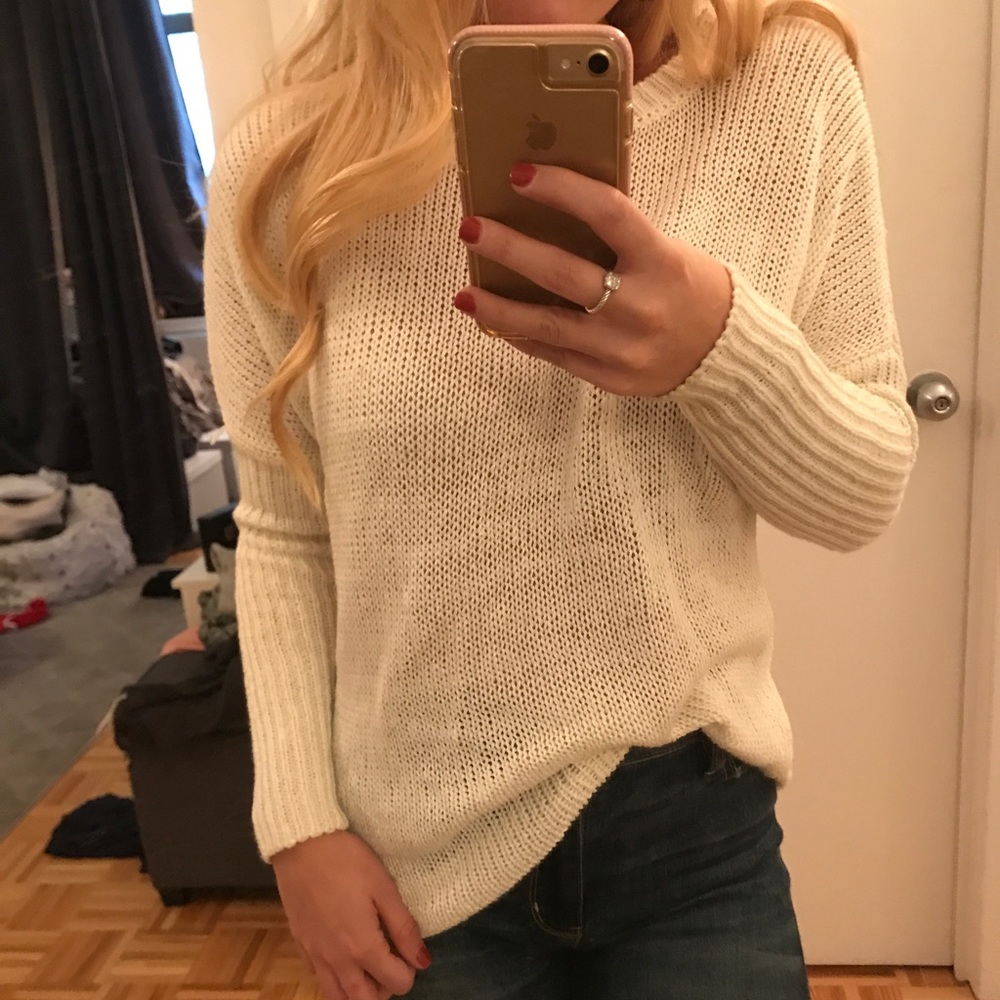 Sweater with back detail